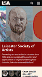 Mobile Screenshot of leicestersocietyofartists.co.uk